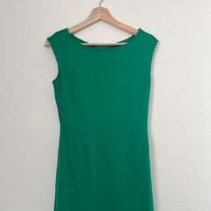 The Limited Green Midi Dress with Bow Cutout